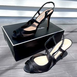 Nina Black Renee Evening Sandal Size 7